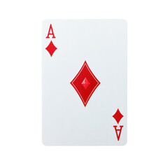 Obraz premium Ace of Diamonds on transparent background