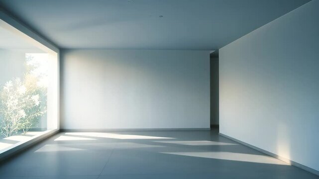 Abstract blurred contemporary workspace backdrop, white indoor environment with empty space. Blurry settings for marketing and business presentation.