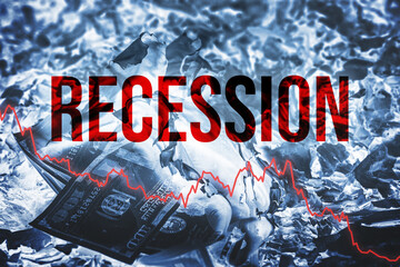 Burning US dollar bills with Falling Graph Line Depicting Economic Collapse and Financial Crisis