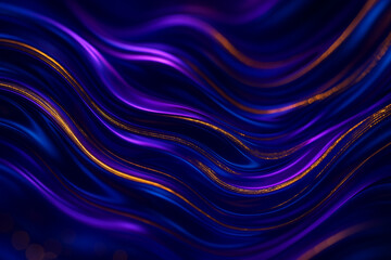 Vibrant Abstract Design with Blue, Purple, and Orange Waves