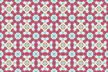 Seamless Graphic Background Decoration Textile Fashion Endless Perspective Design Fabric Visual Tile Digital Interior Symmetric Shape Geometric Template Texture Cloth Art Wallpaper Luxury Pattern.