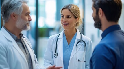 Fototapeta premium Doctors discussing patient care