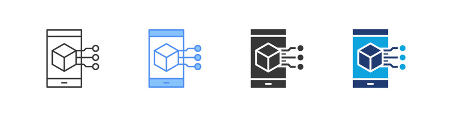 Blockchain App Multi Style Icon Sheet