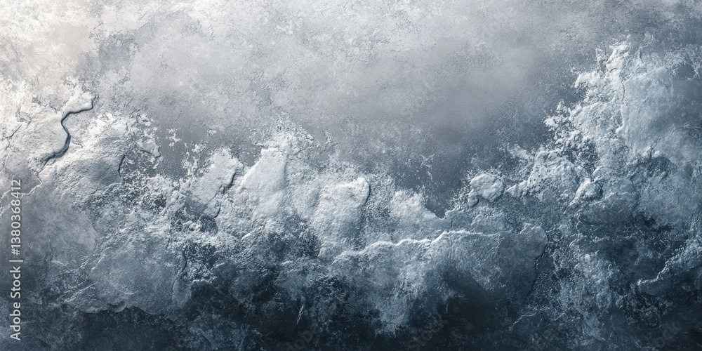 Poster frosted silver mist - a cool-toned silver-gray foil texture with a soft diffused gradient, creating 