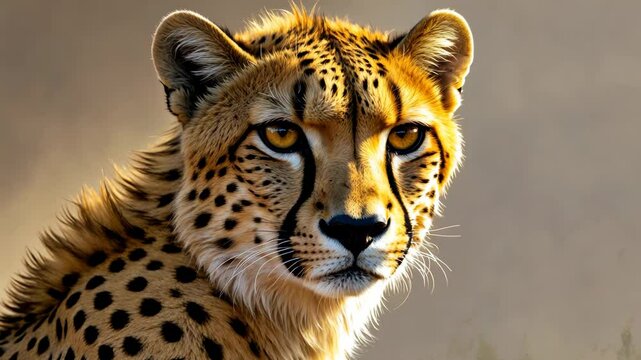 Portrait of an African Cheetah