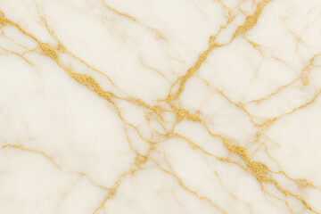 Luxurious White Marble Surface with Gold Veining