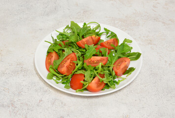 Fresh and Healthy vitamin Salad with organic Tomatoes