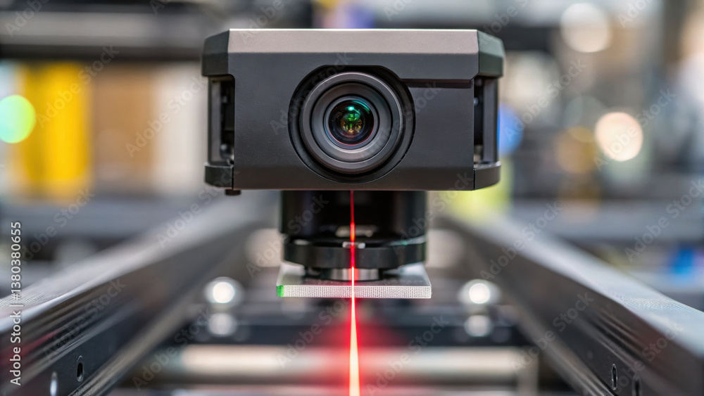 Poster high quality camera system with laser alignment for precision measurement and quality assurance in i