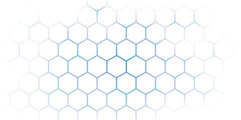 abstract background with hexagons. Abstract Hexagon white background , blue light and shadow. Abstract background design with white hexagon and blue light. Abstract. Hexagon. Vector.