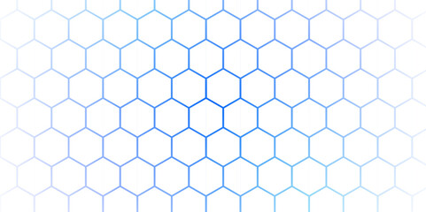 Naklejka premium abstract background with hexagons. Abstract Hexagon white background , blue light and shadow. Abstract background design with white hexagon and blue light. Abstract. Hexagon. Vector.