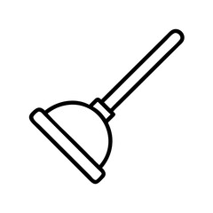 Plumbing toilet plunger tool for drain cleaning and unclogging sink drain bathroom and kitchen fixture 100