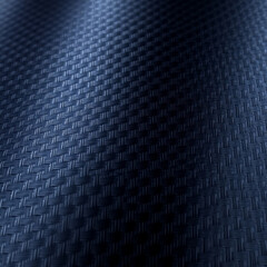 Dark Blue Woven Carbon Fiber Texture with Glossy Finish