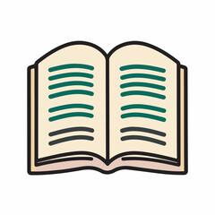 Open textbook displays text within isolated studio setting