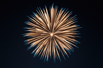 Radiant explosion of light with striking golden spikes against d