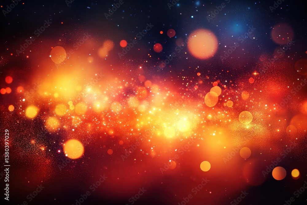 Poster Abstract Nebula with Sparkling Stars in a Dark Cosmic Background Perfect for Space and Universe Themed Designs and Fantasy Art Projects