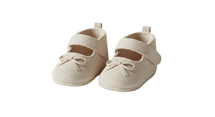 baby shoes on white background