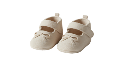 baby shoes on white background