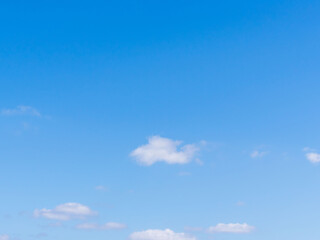 春の穏やかな青空とフワフワな雲13