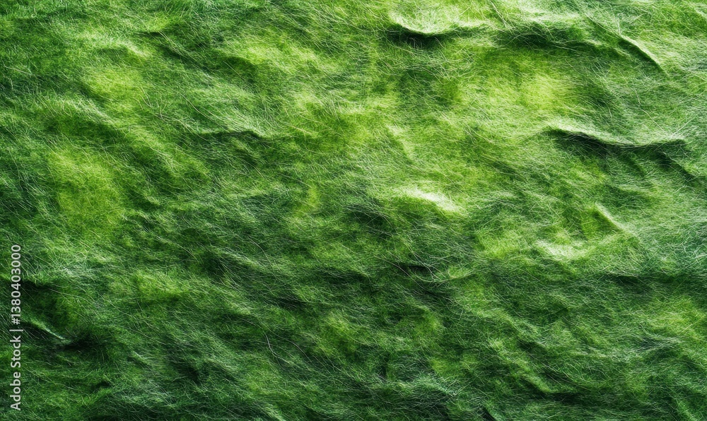 Poster detailed green fibrous texture with soft and fuzzy surface macro shot rich in organic detail ideal f