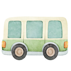 Green Camper Van