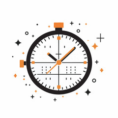 Timer counts time abstract white scene deadline graphic details