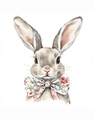 Obraz premium rabbit with a gift