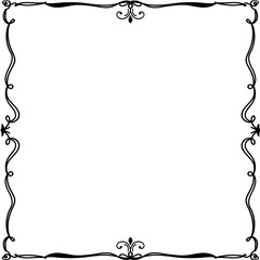 Frame border with floral 