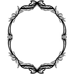 Frame border with floral 