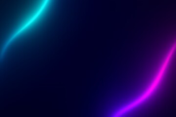 Black & Blue with Glowing Cyan & Purple Futuristic Neon Gradient Background