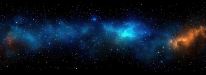 Fototapeta premium Cosmic Nebula Starfield Abstract Galaxy Space Illustration