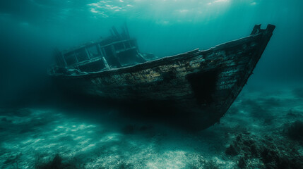 Fototapeta premium Sinking ship