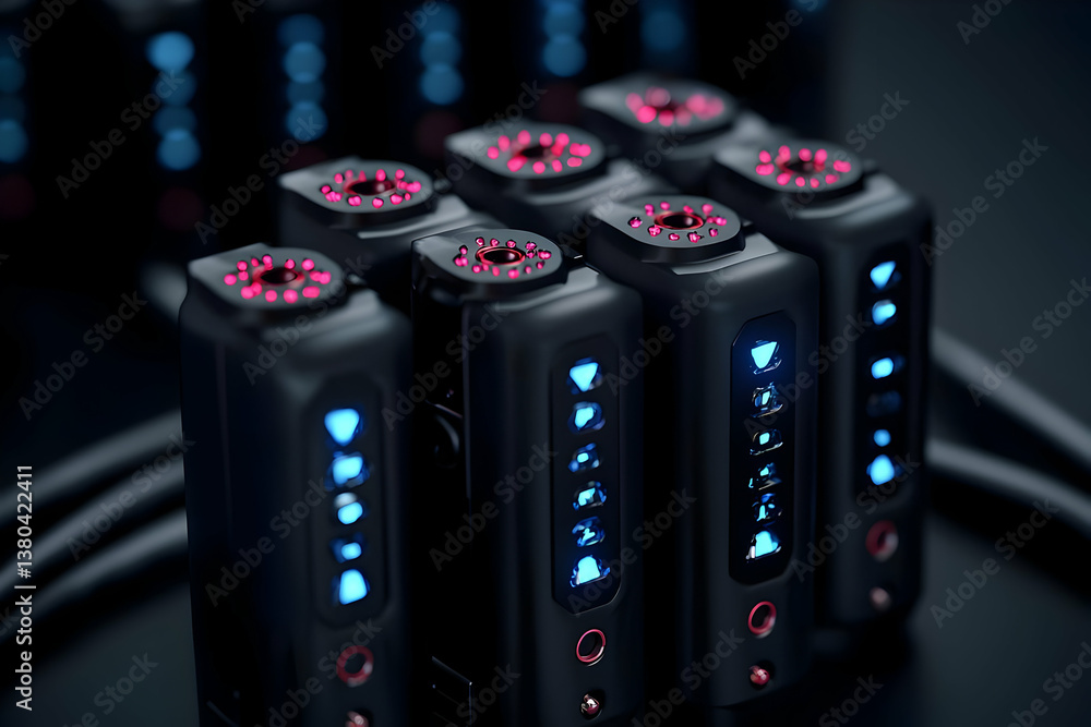 Poster network server cluster, data center, digital processing