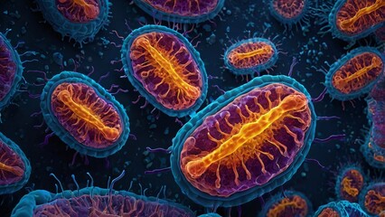 HD 3D render of red blood cells