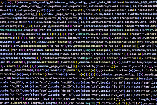 Programming coding screen, web developer coding screen