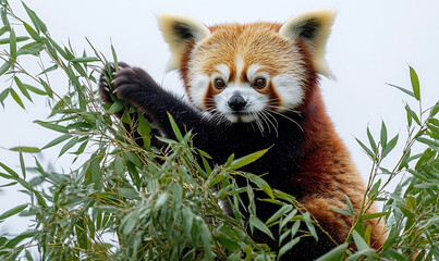 Obraz premium Closeup Of A Mammal Eating Plants