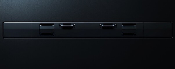 Sleek black technological device interface.