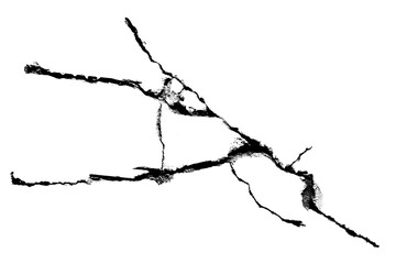 Cracks isolated on transparent background PNG