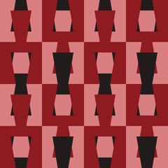 Abstract geometric seamless pattern. Minimalist geometrical ornament. Vector illustration.