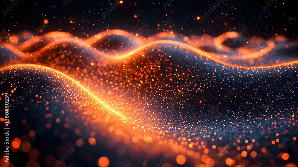 Poster shimmering pathways of quantum internet flow