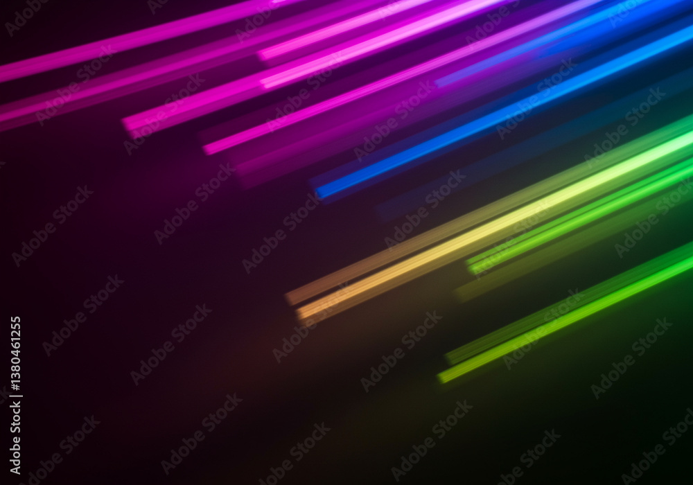 Poster abstract light lines with colorful gradient create a modern and dynamic background for abstract desi