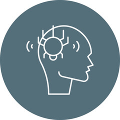 Pirate Skull II icon single vector illustration