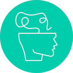 Scroll icon single vector illustration