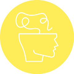 Scroll icon single vector illustration
