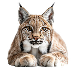 Obraz premium A Lynx Isolated on transparent background, png