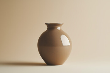 mocha mousse banner, mocha mousse vase background, generative ai