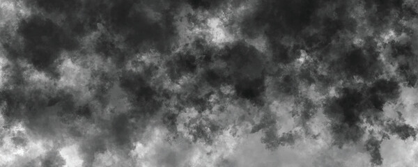 Handcrafted abstract cloud-like watercolor wash with a monochrome moody effect

