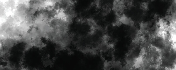 Aged and rustic cloudy ink texture in dark gray and black with a vintage effect

