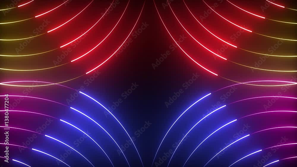 Poster glowing neon line digital light pattern background. digital line in futuristic element concept anima