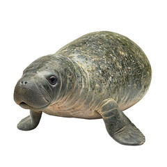 A Manatee Isolated on transparent background, png
