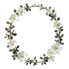 Soft Pink Orchid Floral Wreath